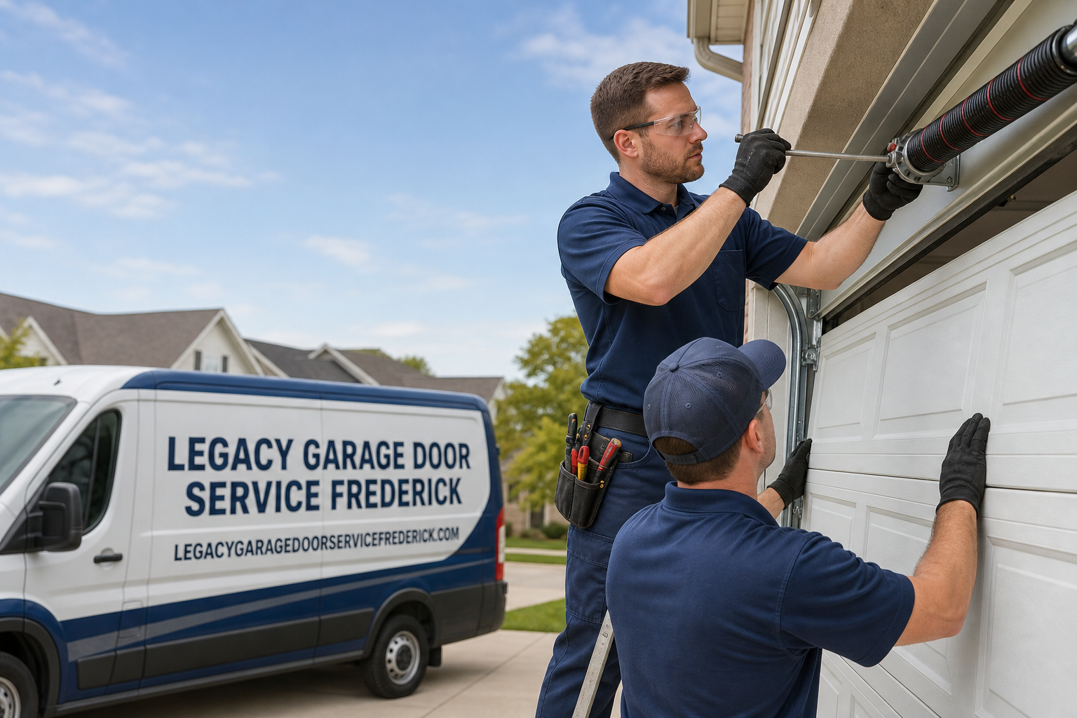Legacy Garage Door Service Frederick team at work